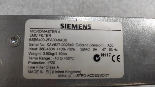 6SE6400-2FA00-6AD0 SIEMENS